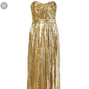 Badgley Mischka Collection Siren Gown Gold 6